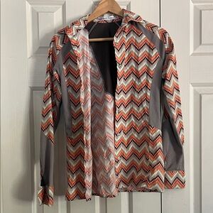 High Rank Apparel button down western top